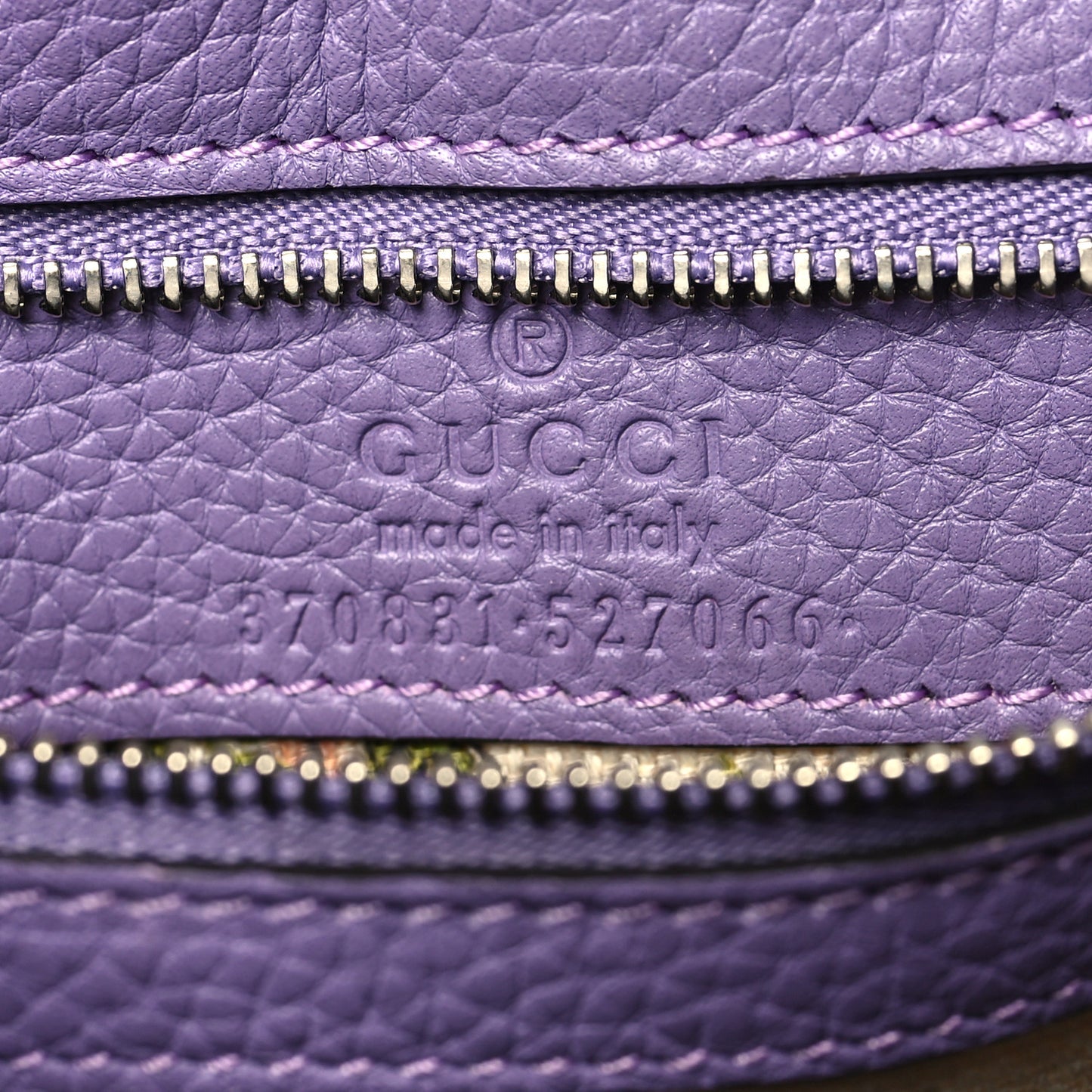 Cellarius Calfskin Small Bamboo Daily Top Handle Bag Purple