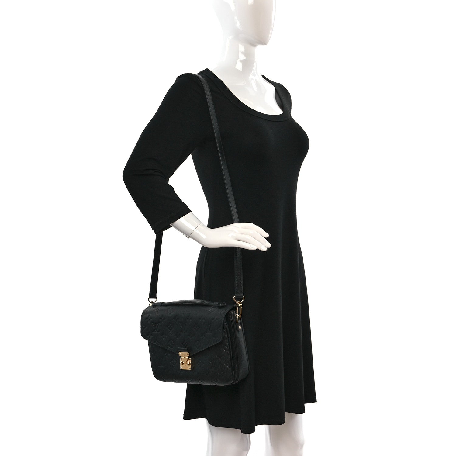 Louis Vuitton Empreinte Pochette Metis Black 2 of 8