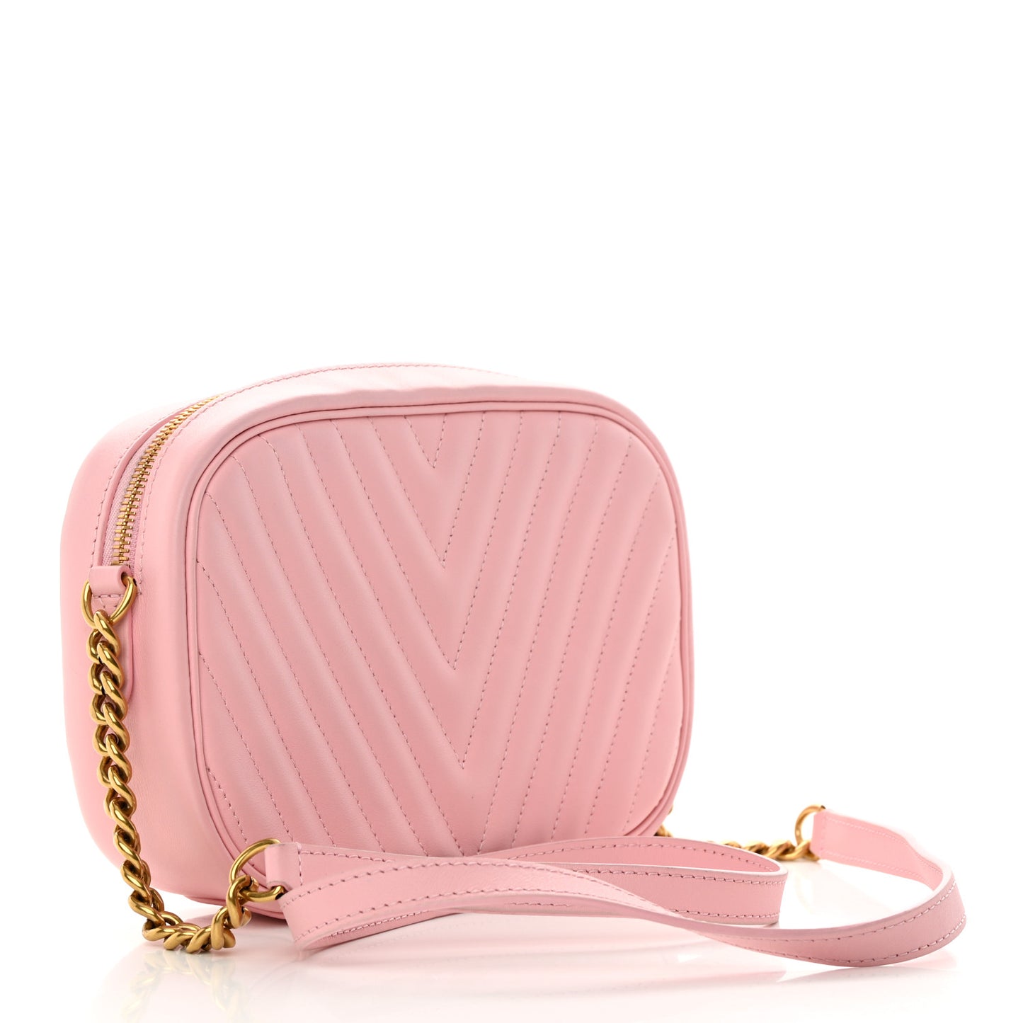 Calfskin New Wave Camera Bag Smoothie Pink