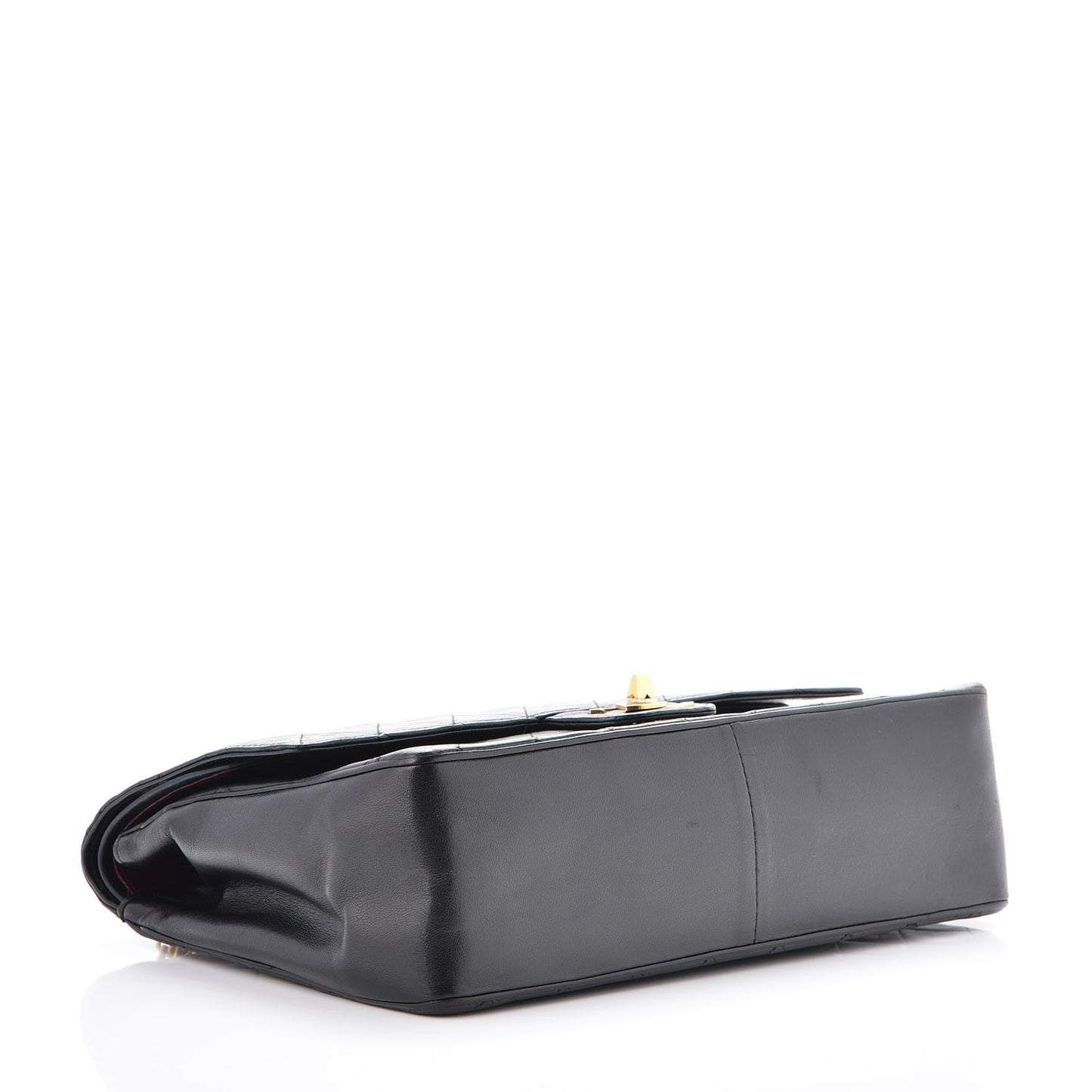 Lambskin Quilted Medium Bijoux Chain Double Flap Black