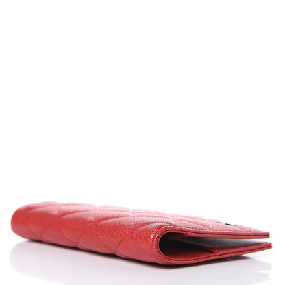 Chanel Caviar Quilted Passport Holder Red 4 of 8