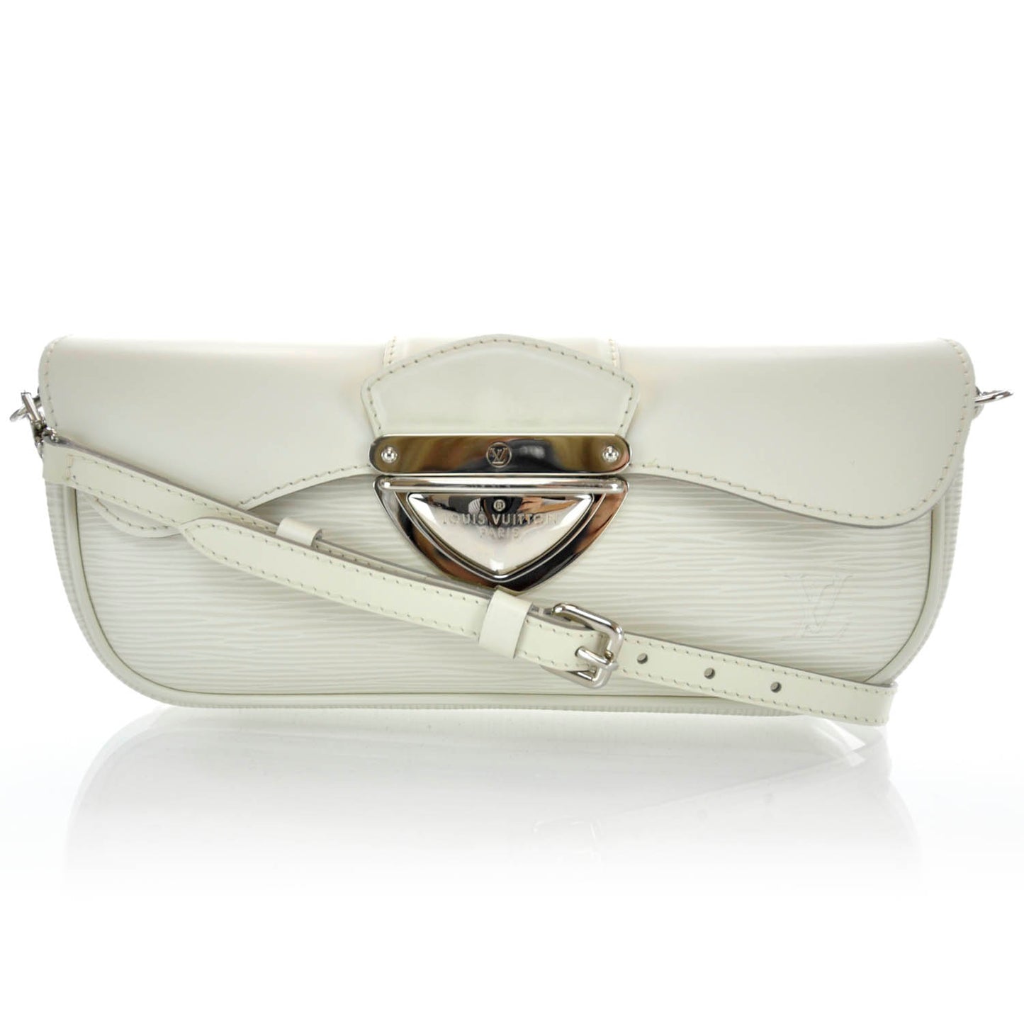LOUIS VUITTON Epi Montaigne Clutch Ivory