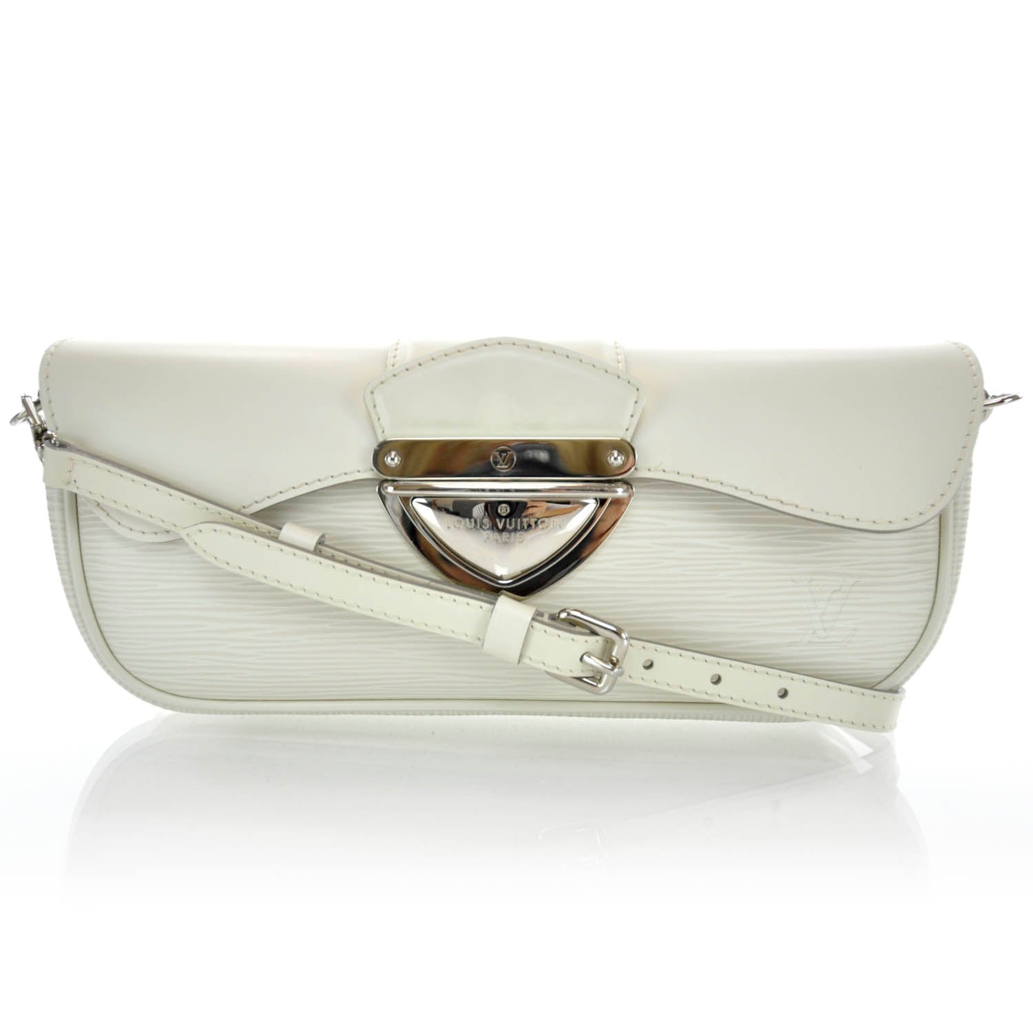 Louis Vuitton LOUIS VUITTON Epi Montaigne Clutch Ivory 1 of 8