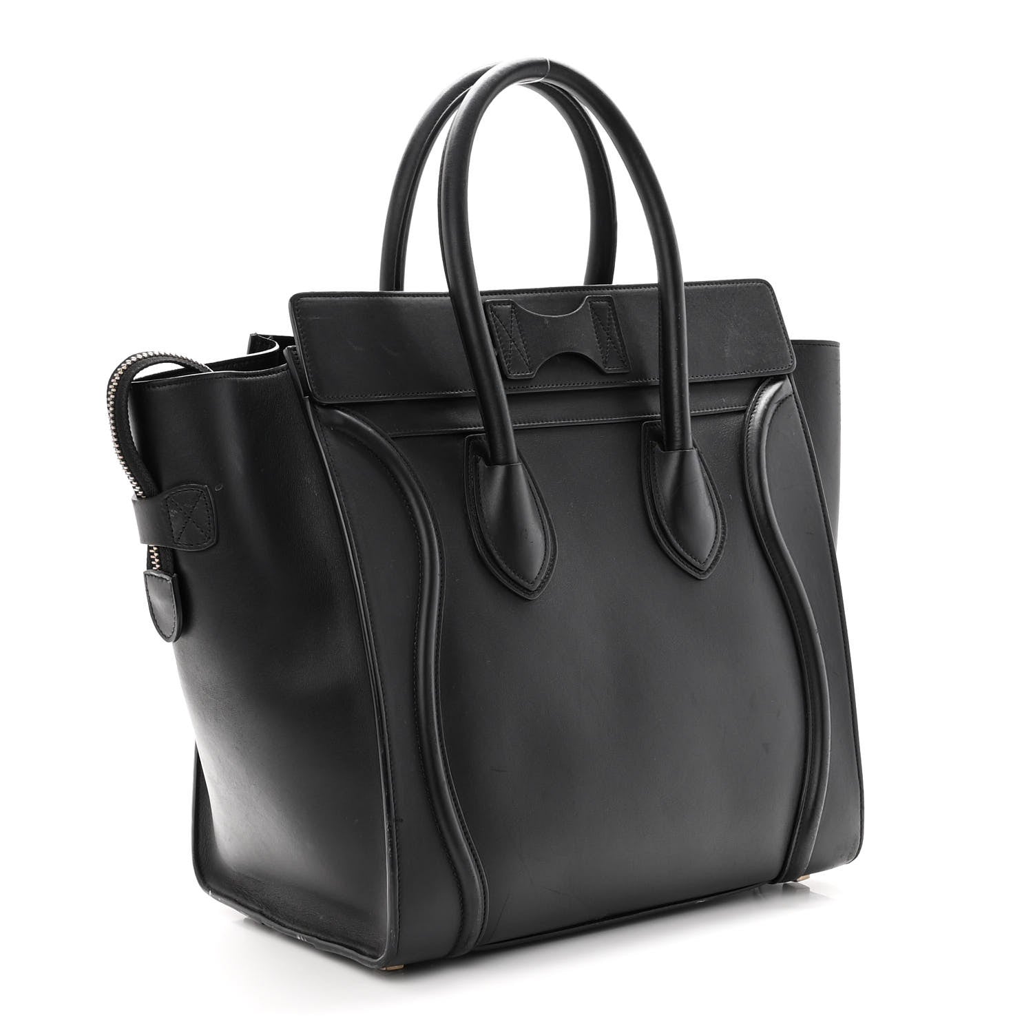 Celine Smooth Calfskin Mini Luggage Black 2 of 10