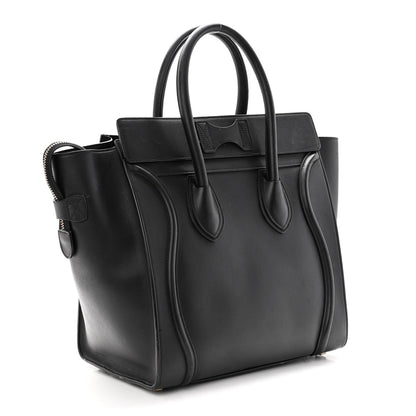 Celine Smooth Calfskin Mini Luggage Black 2 of 10