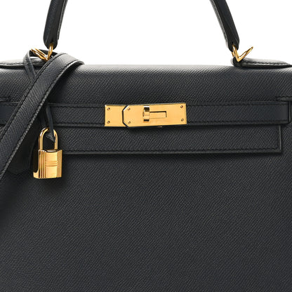 Hermes Epsom Kelly Sellier 28 Bleu Indigo 8 of 10