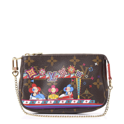 Louis Vuitton Monogram 2020 Christmas Animation Bumper Cars Mini Pochette Accessories Coquelicot 1 of 10