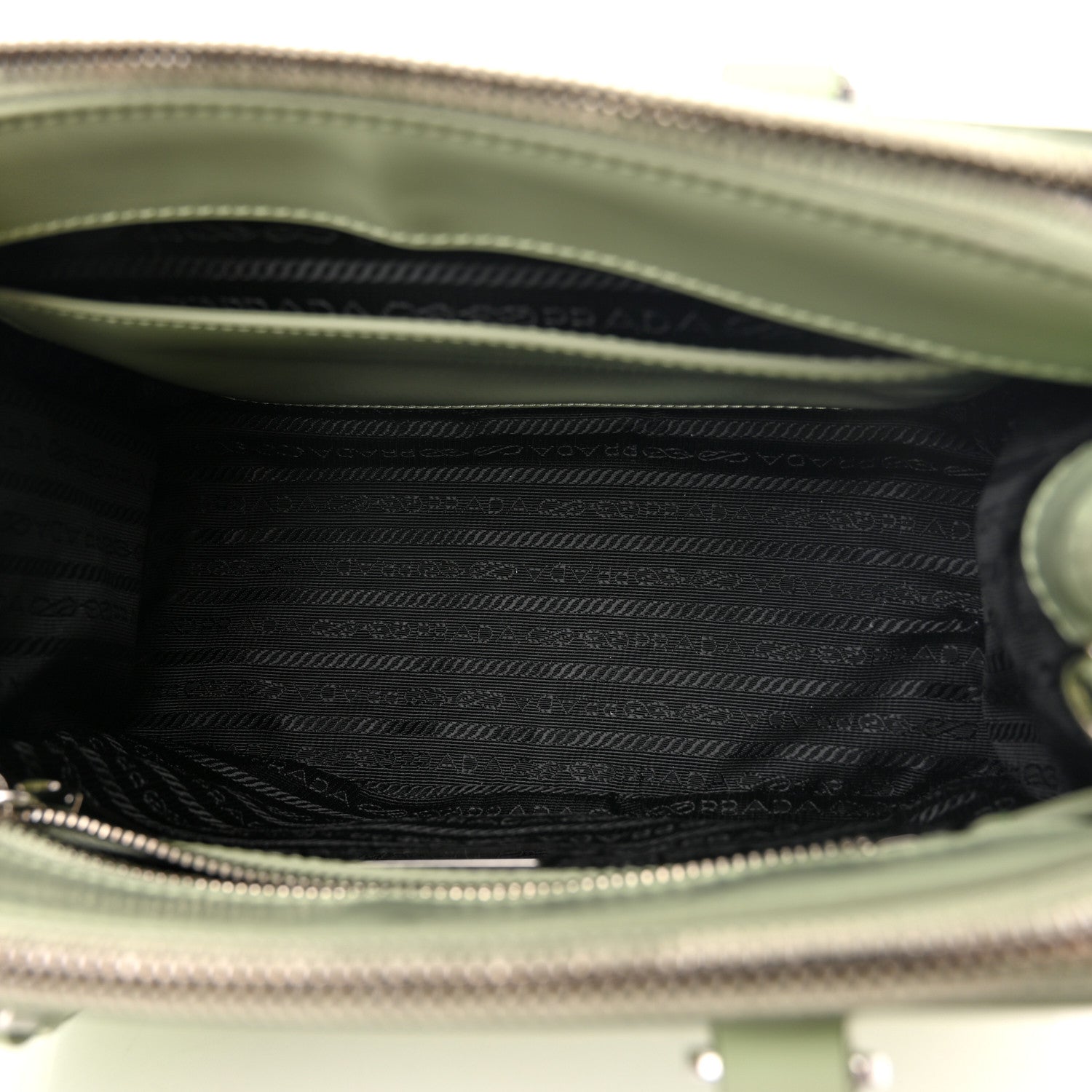 Prada Spazzolato Small Galleria Double Zip Tote Acqua 5 of 10