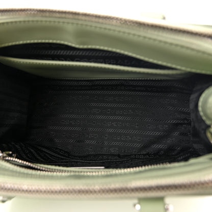 Prada Spazzolato Small Galleria Double Zip Tote Acqua 5 of 10