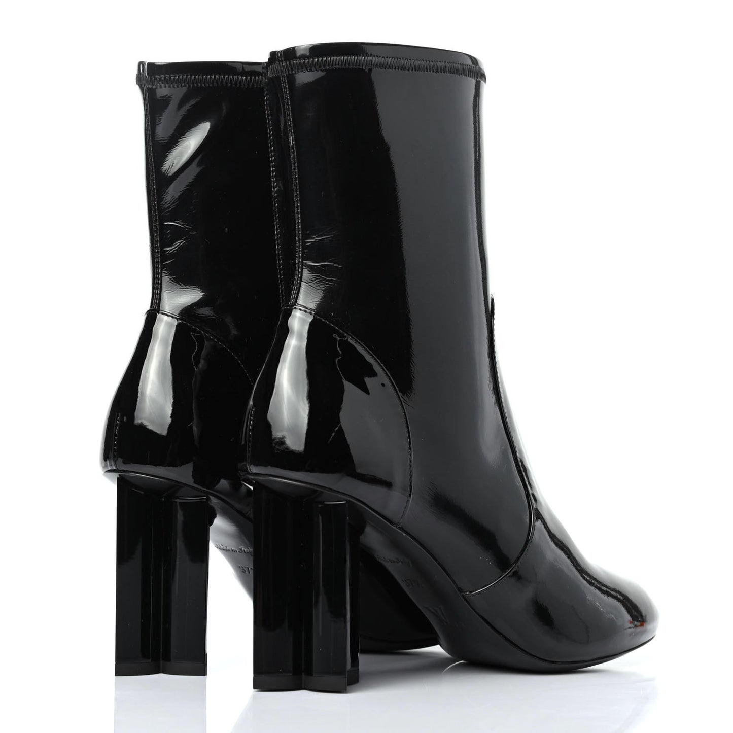 Patent Uniformes Silhouette Ankle Boots 37.5 Black