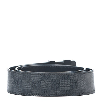 Louis Vuitton Damier Graphite 40mm LV Initiales Belt 85 34 2 of 8
