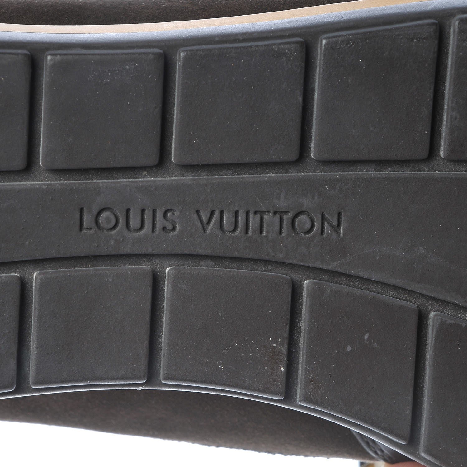 Louis Vuitton Suede Calfskin Perforated Sneakers 41 Brown 6 of 9
