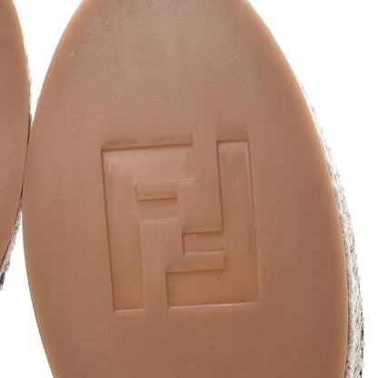 Fendi Knit Rockoko Sock Espadrilles 38 Grey 6 of 13