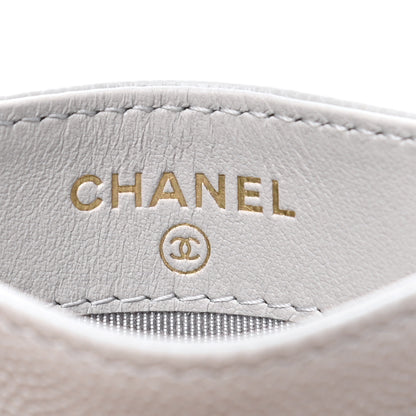Chanel Caviar Quilted Card Holder Grey 6 of 9