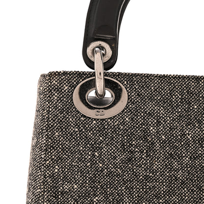 Christian Dior Tweed Mini Lady Dior Black 14 of 15