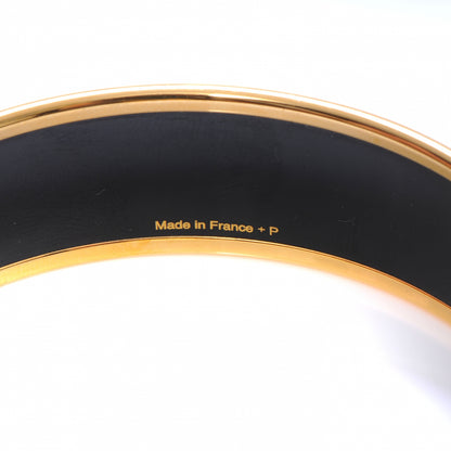 Hermes Enamel Wide Caleche Bracelet Bleu 65 4 of 5