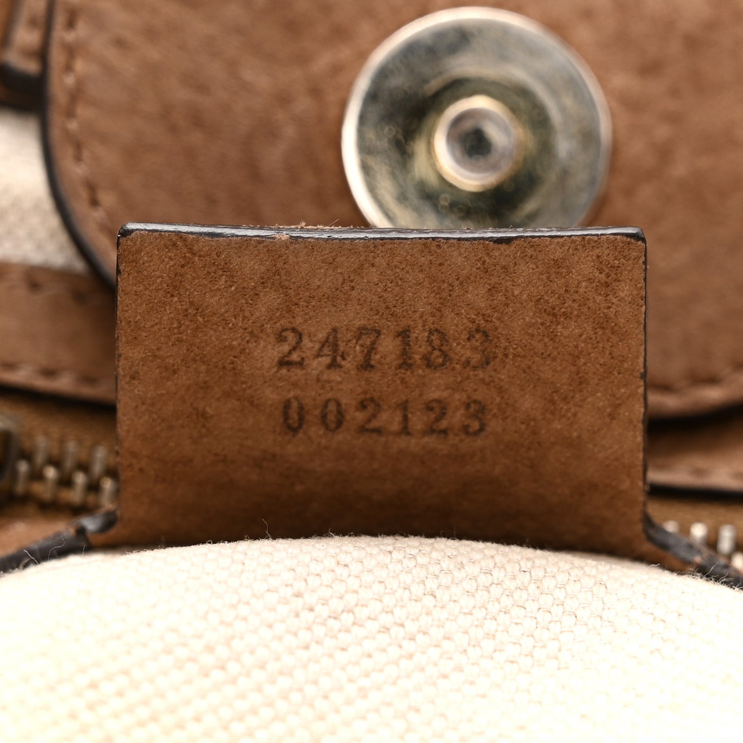Suede Medium GG Running Tote Brown