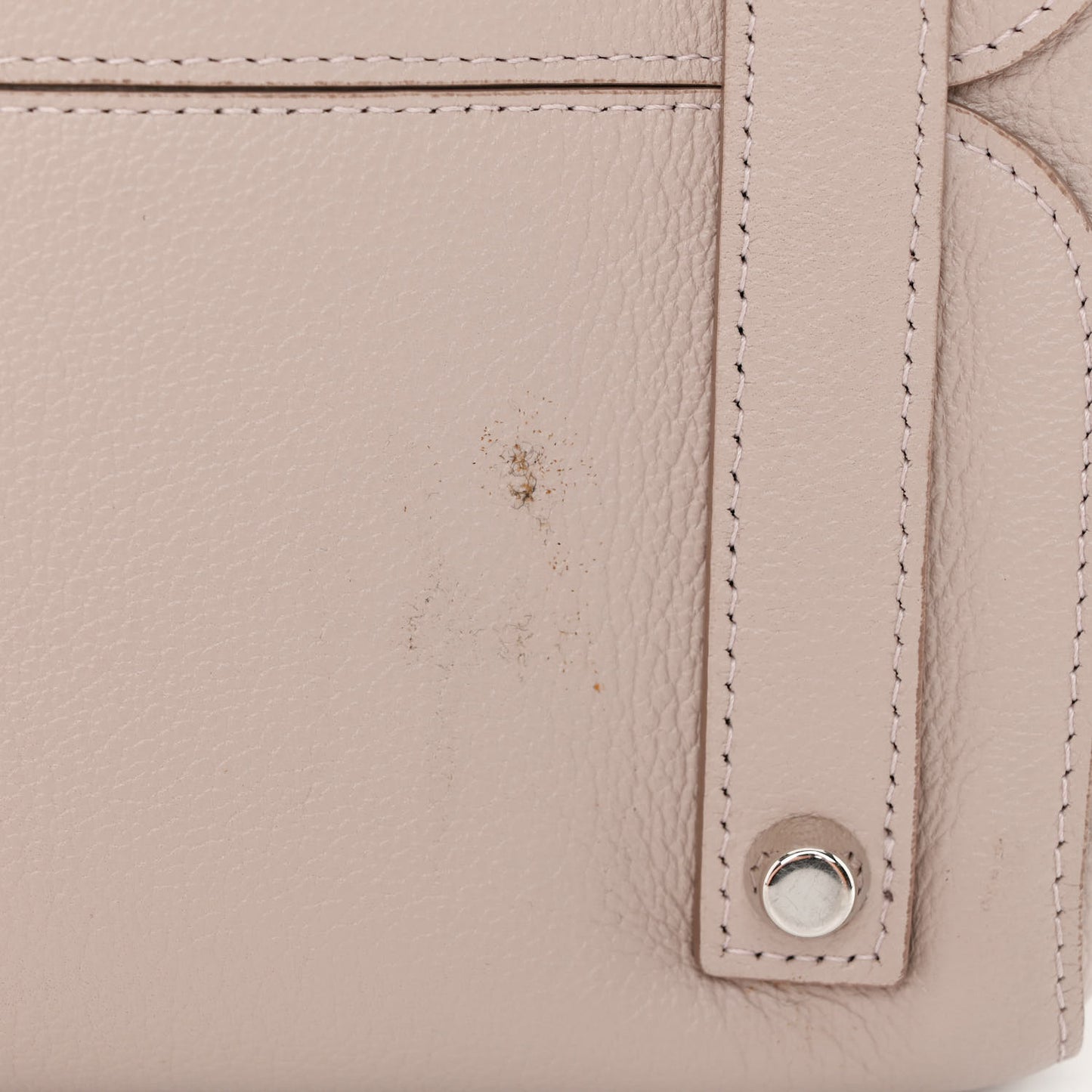 Supple Grained Calfskin Large Open Bar Tote Rose Poudre
