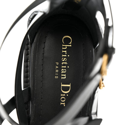 Christian Dior Shiny Calfskin L'Amazone Sandals 41 Black 8 of 9