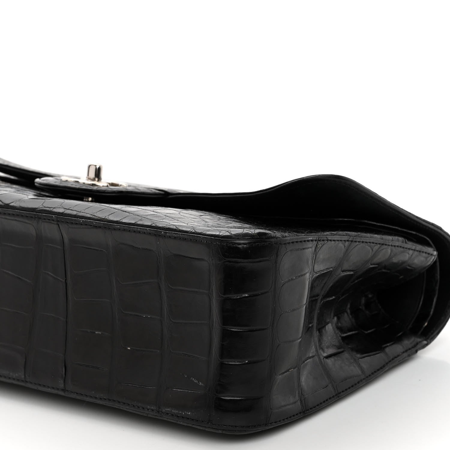 Chanel Alligator Jumbo Double Flap Black 10 of 12