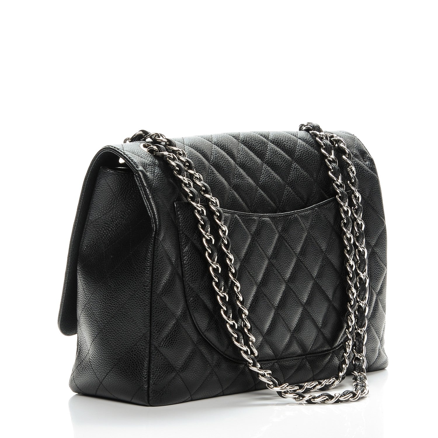 Chanel Caviar Quilted Maxi Single Flap Black 3 of 8