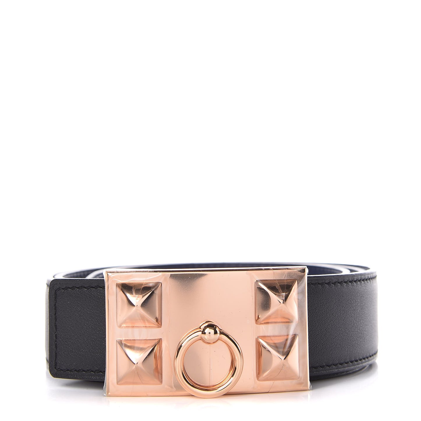 Swift Epsom 32mm Collier De Chien CDC Belt 90 Black Bleu Saphir