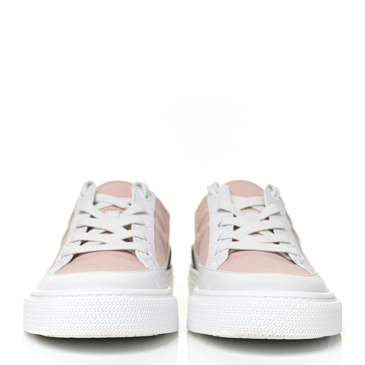 Canvas Calfskin Deep Sneakers 38 Framboise White