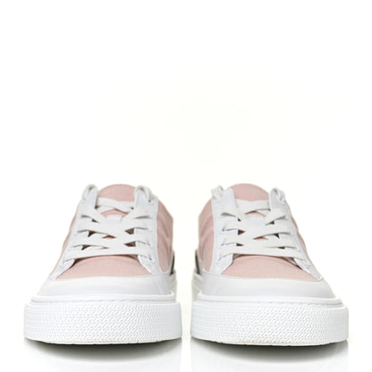 Hermes Canvas Calfskin Deep Sneakers 38 Framboise White 2 of 9
