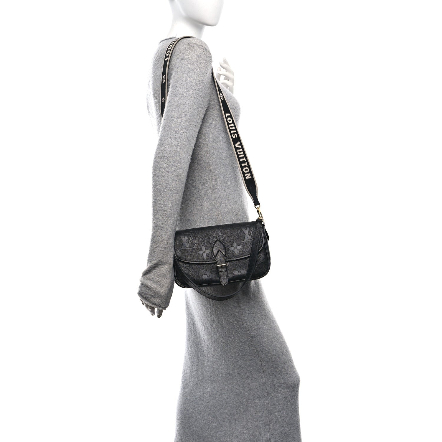 Louis Vuitton Empreinte Monogram Giant Diane Black 2 of 9