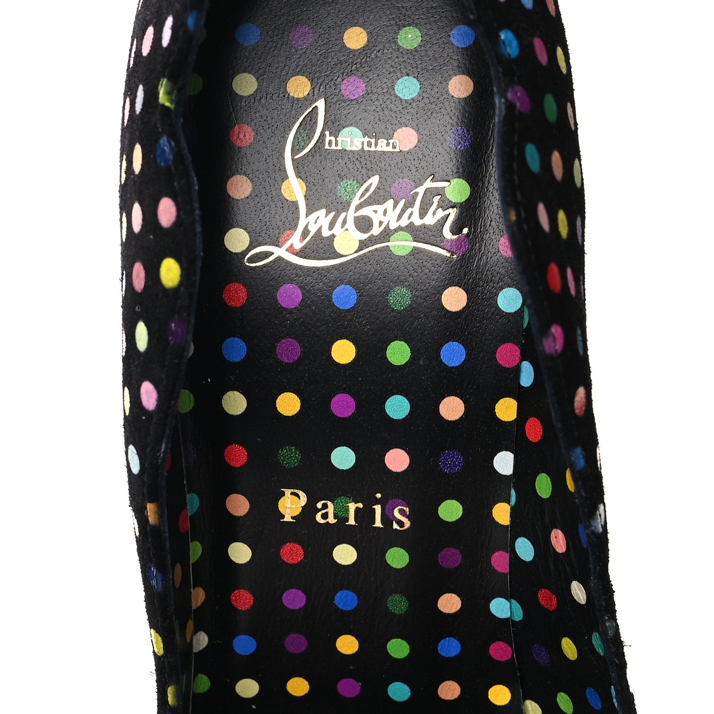 Suede Polka Dot Hot Chick 100 Pumps 38 Black Multicolor 38 Black Multicolor