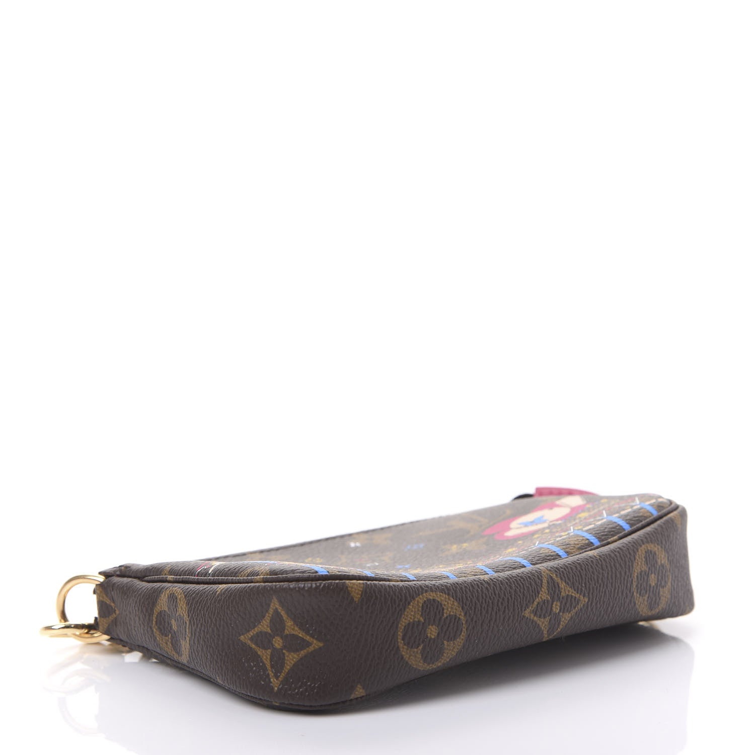 Louis Vuitton Monogram 2020 Christmas Animation Roller Coaster Mini Pochette Accessories Pivoine 4 of 11