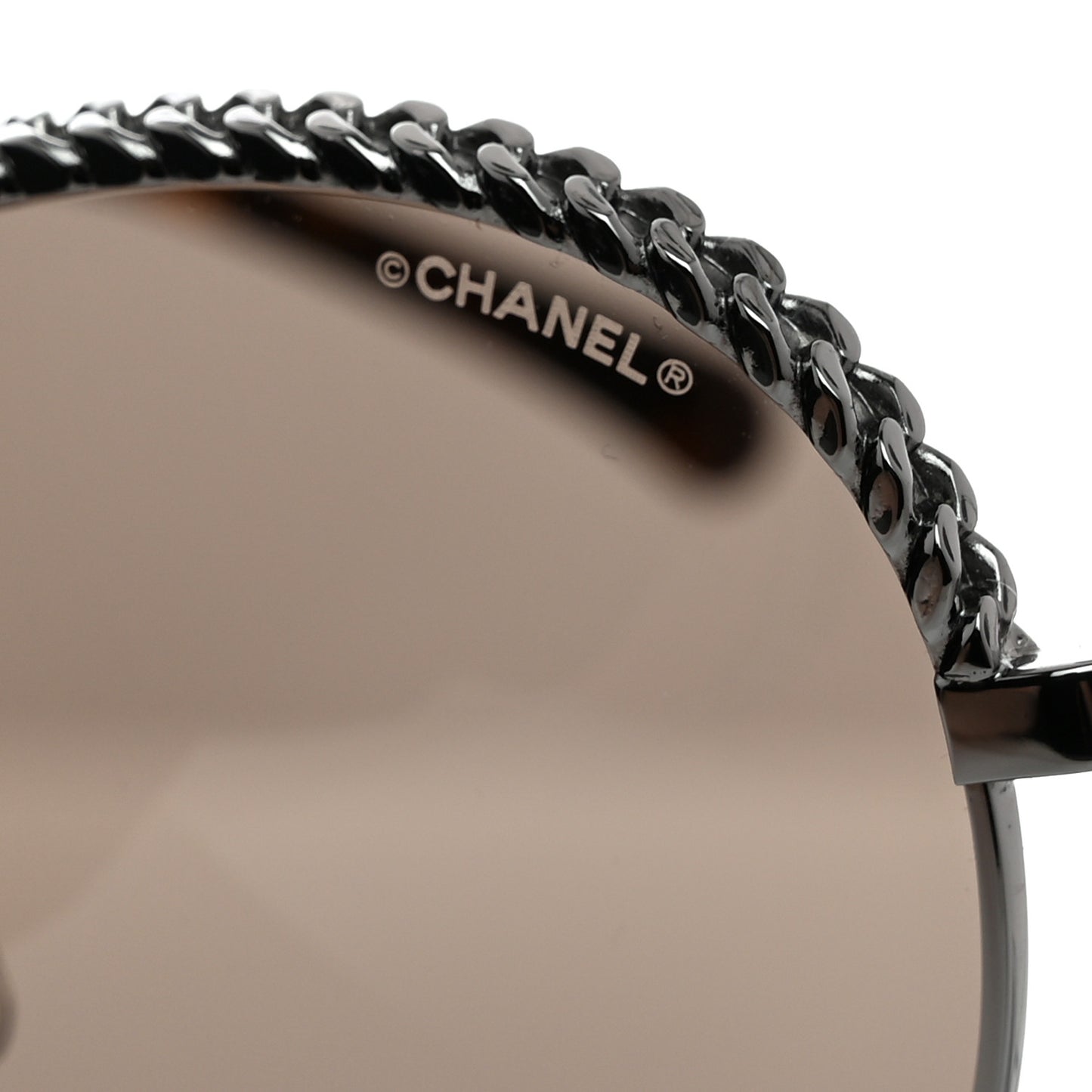 Metal Chain Round Pantos Sunglasses 4242 Tortoise