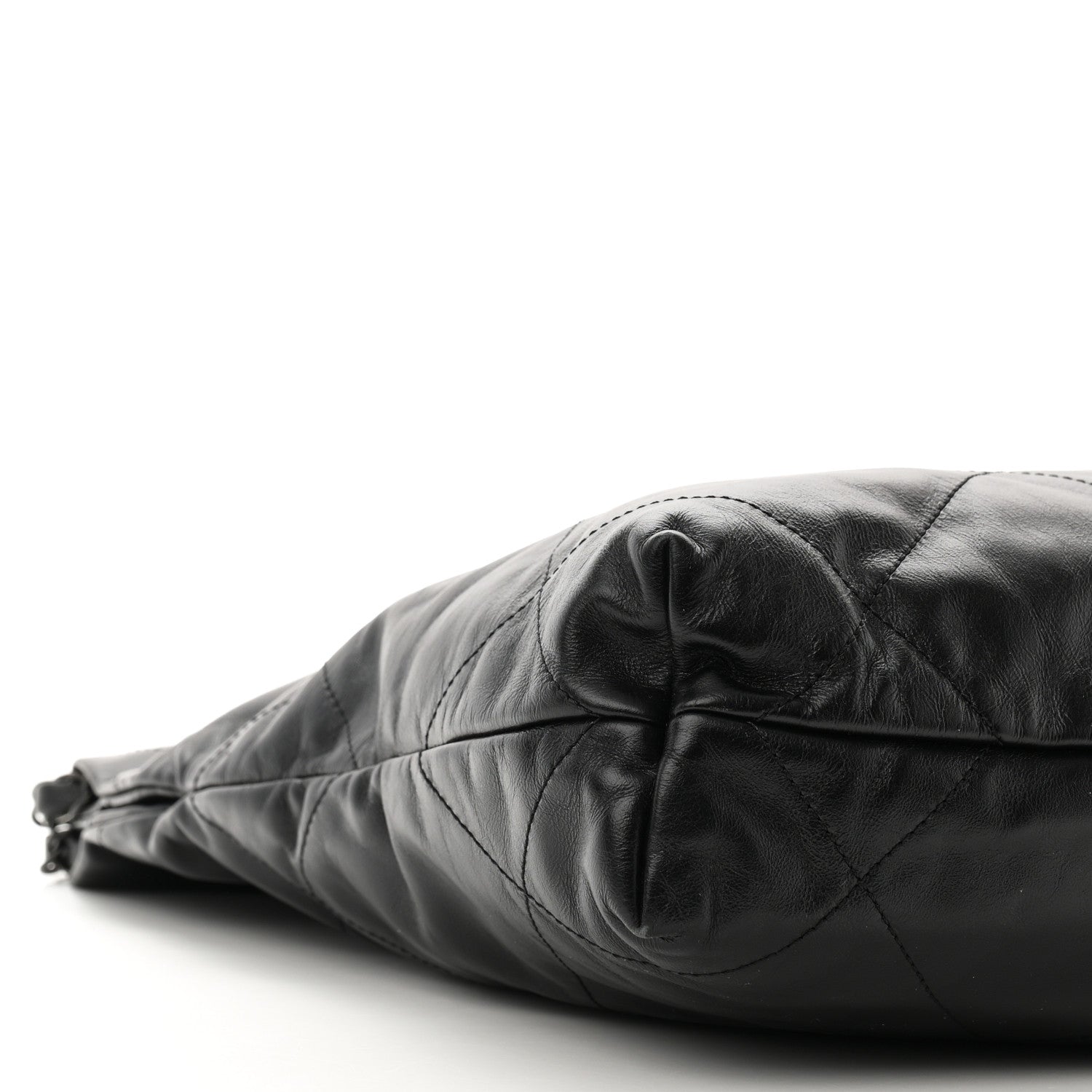 Chanel Shiny Calfskin Quilted Small Chanel 22 So Black 10 of 11