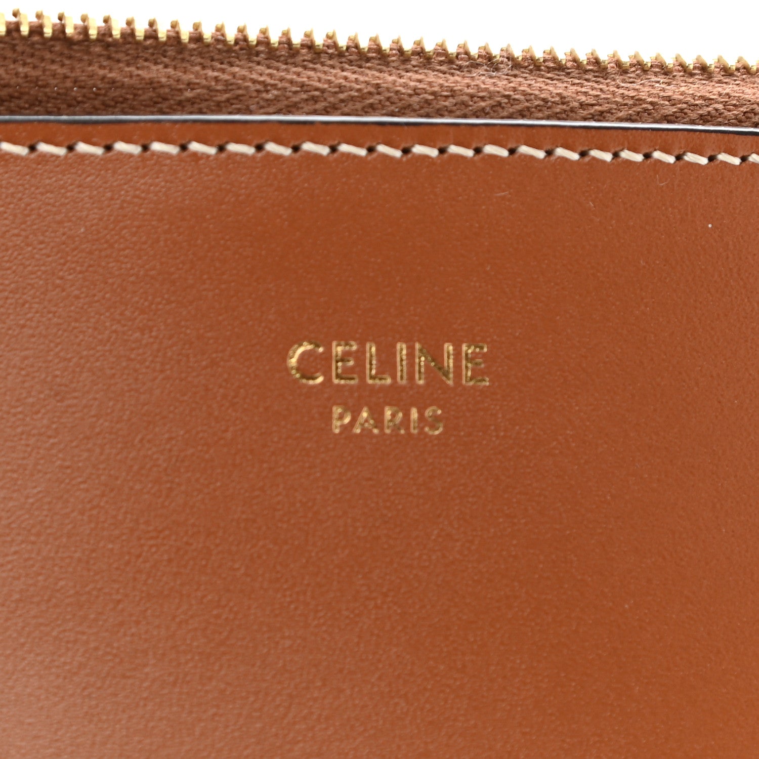 Celine Natural Calfskin Tweed Clutch Tan 6 of 8