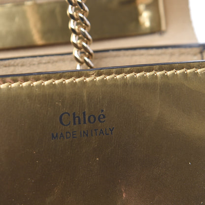 Chloe Metallic Nano Drew Shoulder Bag Abstract Gold 8 of 13