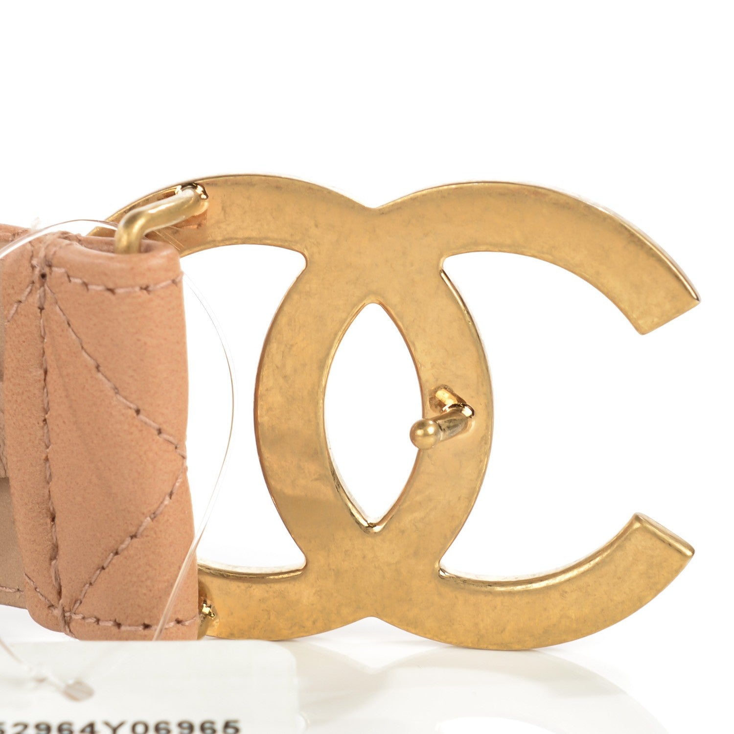 Chanel Lambskin Quilted CC Belt 90 36 Dark Beige 3 of 6