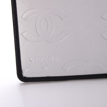 Chanel Calfskin Quilted Large Cambon Agenda Planner Black Silver 6 of 10