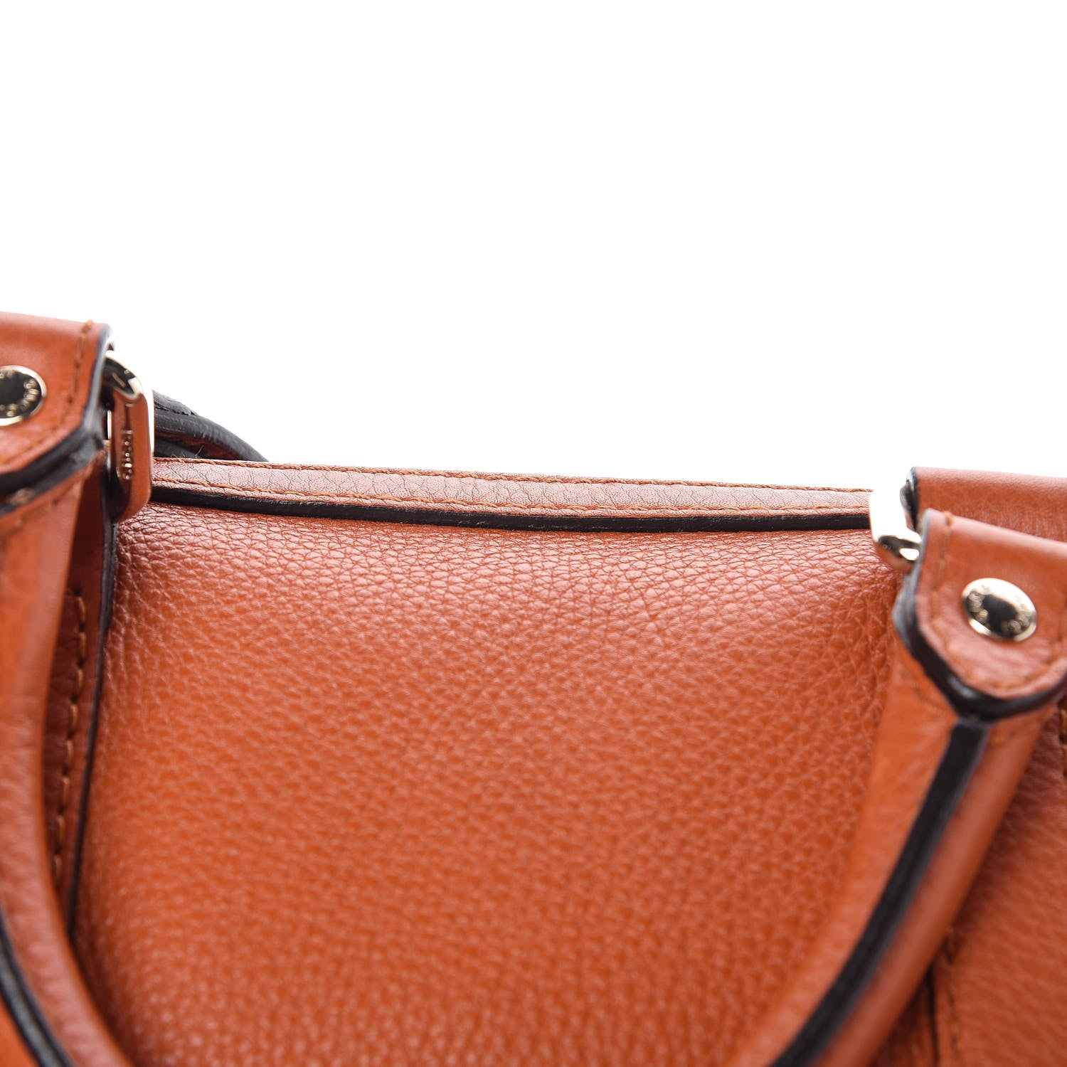 Gucci Pebbled Calfskin Small Boston Orange 12 of 17