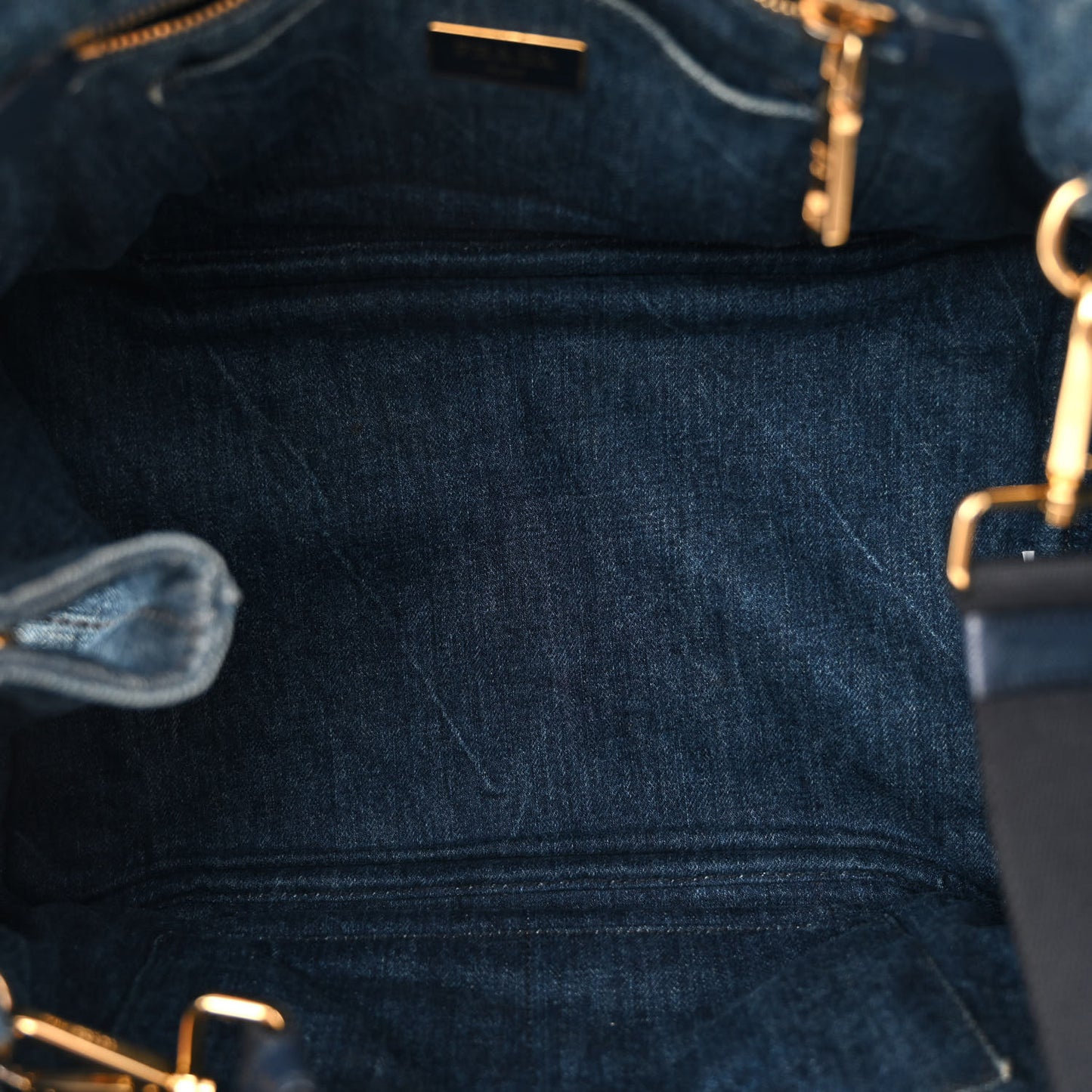Denim Canapa Logo Tote Avio
