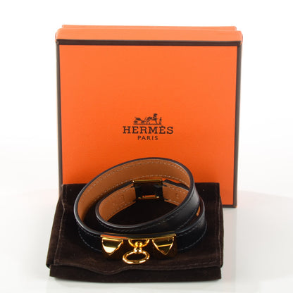 Hermes Veau Box Rivale Bracelet S Black 4 of 8
