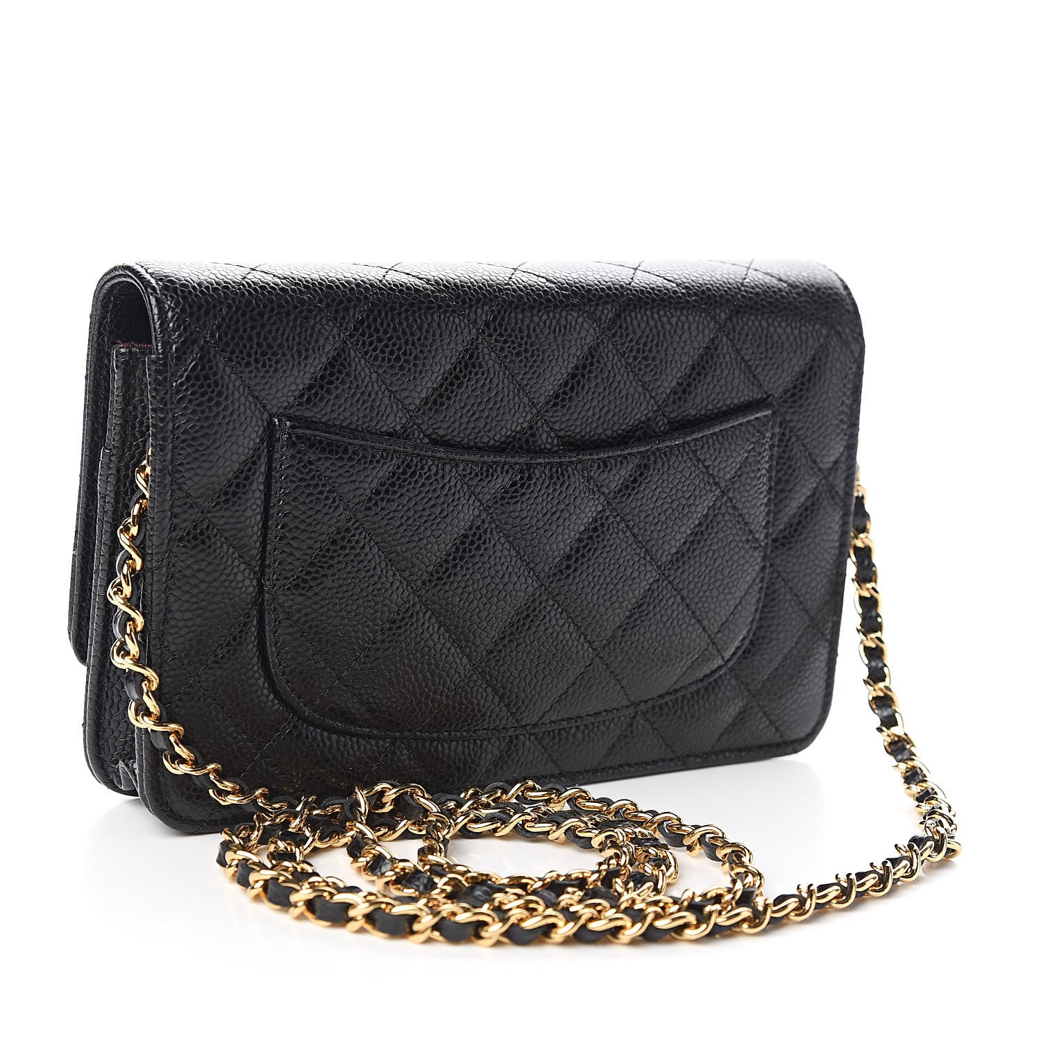 Chanel Caviar Quilted Wallet On Chain WOC Black 3 of 12