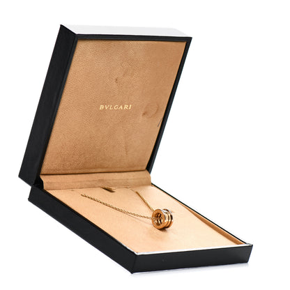 Bulgari 18K Rose Gold B.Zero1 Pendant Necklace 5 of 5