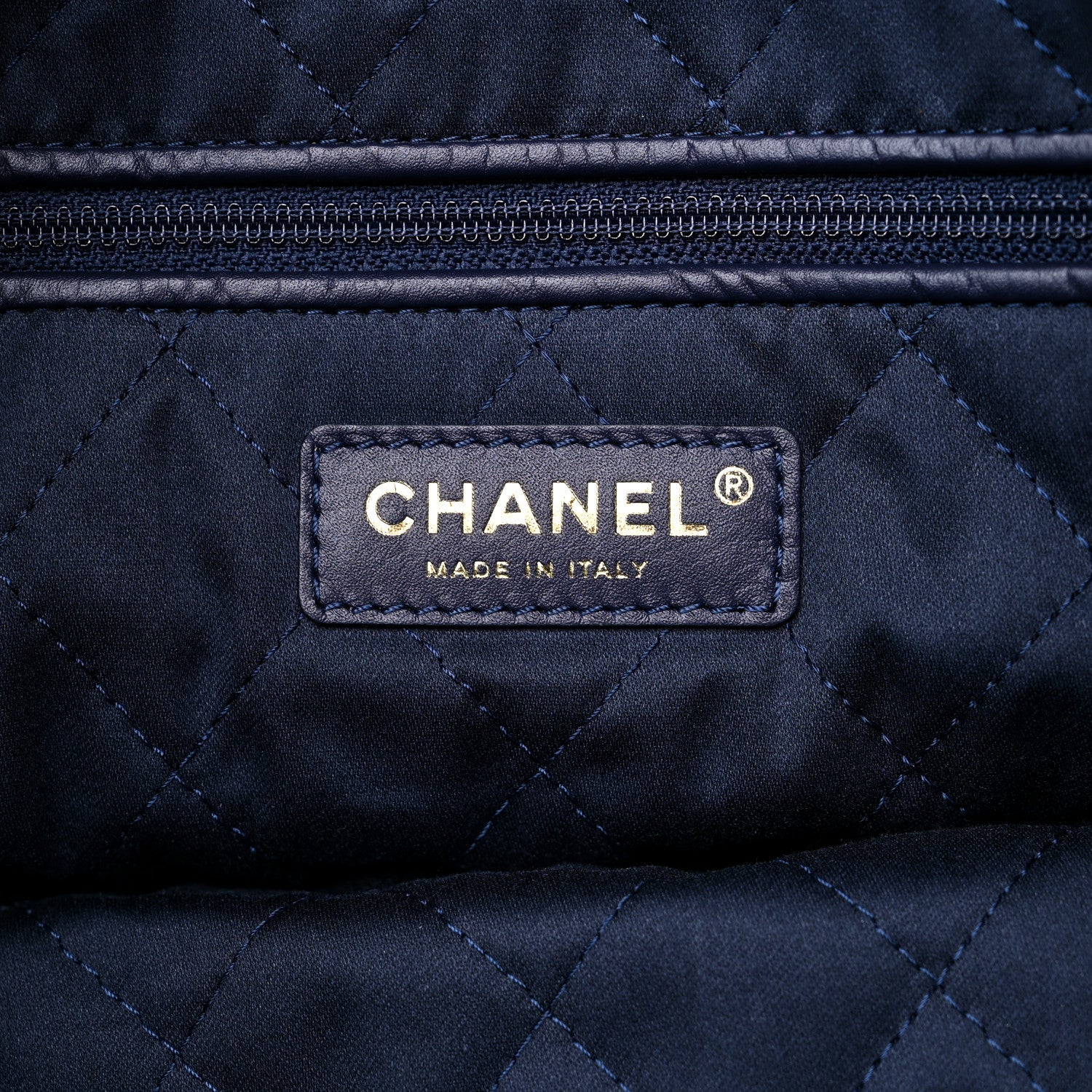 Chanel Shiny Caviar Quilted Small Chanel 22 Dark Blue 7 of 10