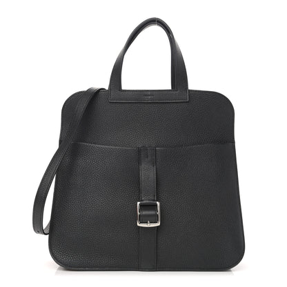Hermes Taurillon Clemence Halzan 31 GM Black 1 of 13