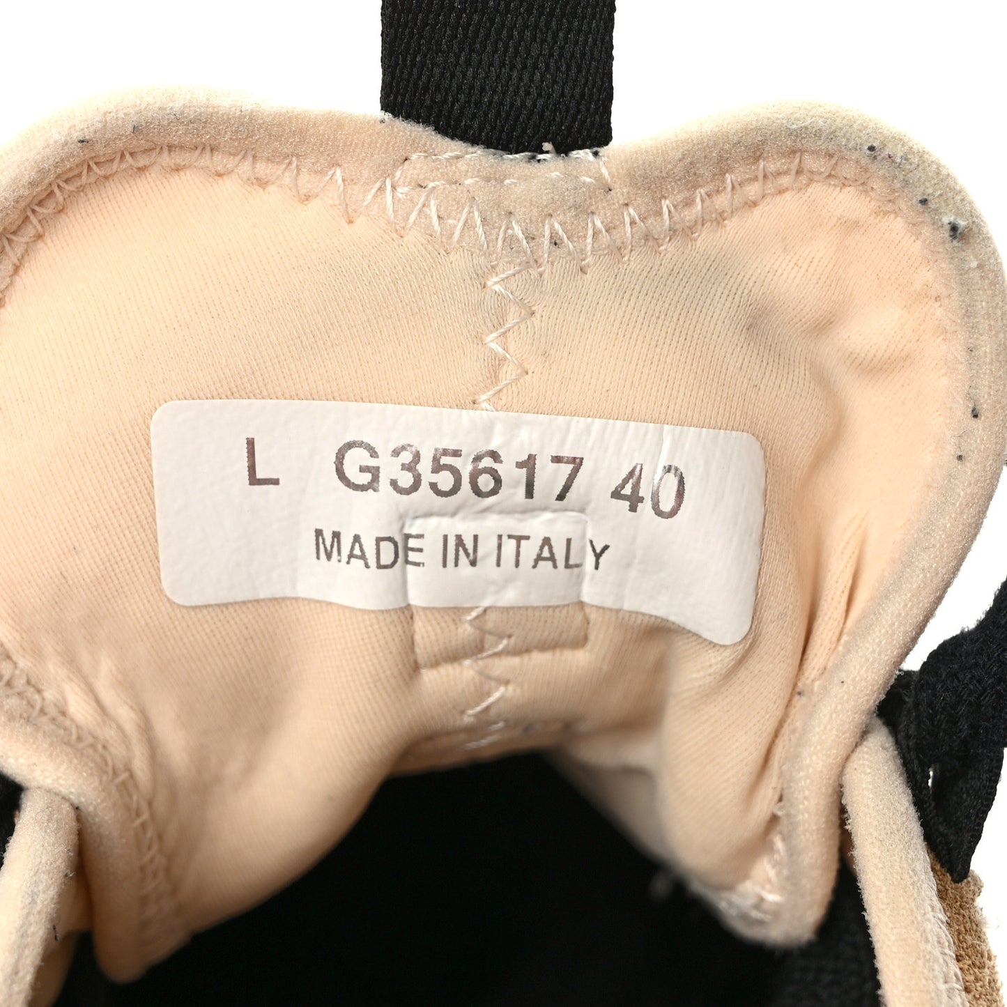 Velvet Calfskin Mixed Fibers CC Sneakers 40 Beige