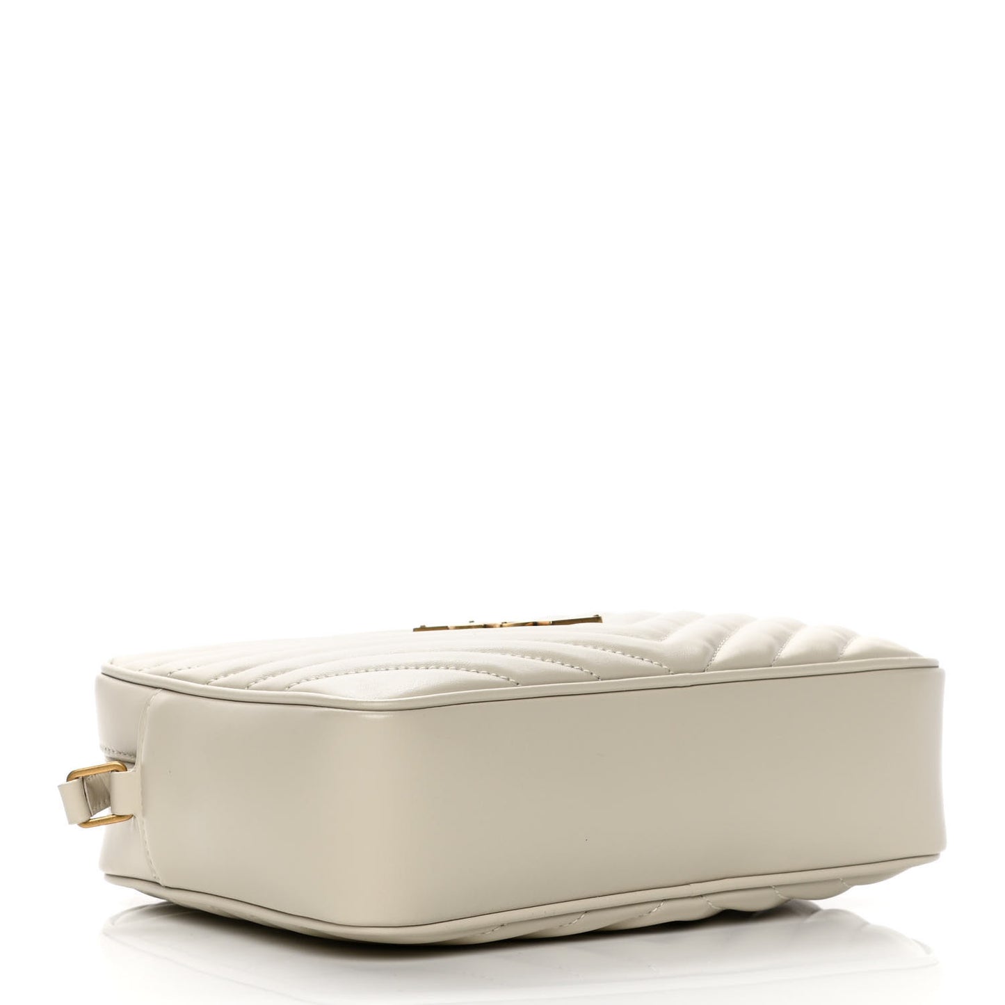 Calfskin Matelasse Monogram Lou Camera Bag Crema Soft