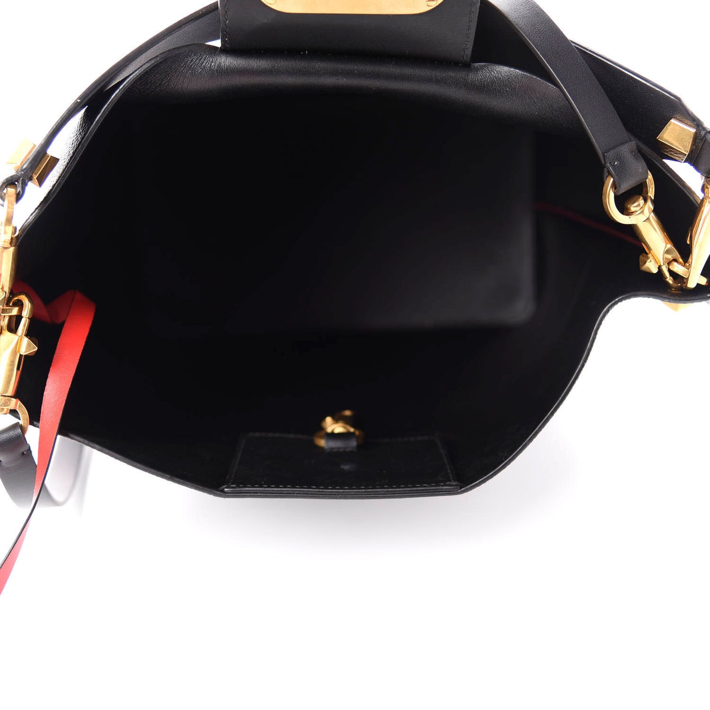 Grainy Calfskin Escape Hobo Bag Black