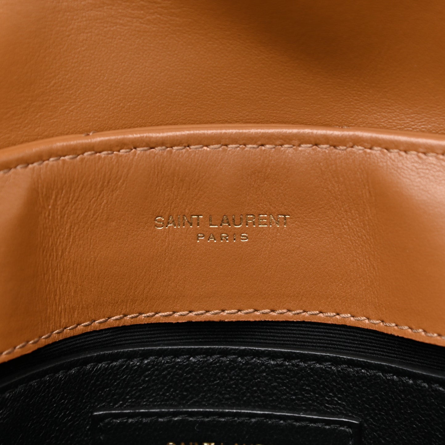 Calfskin Y Quilted Monogram Small Loulou Chain Satchel Dark Natural