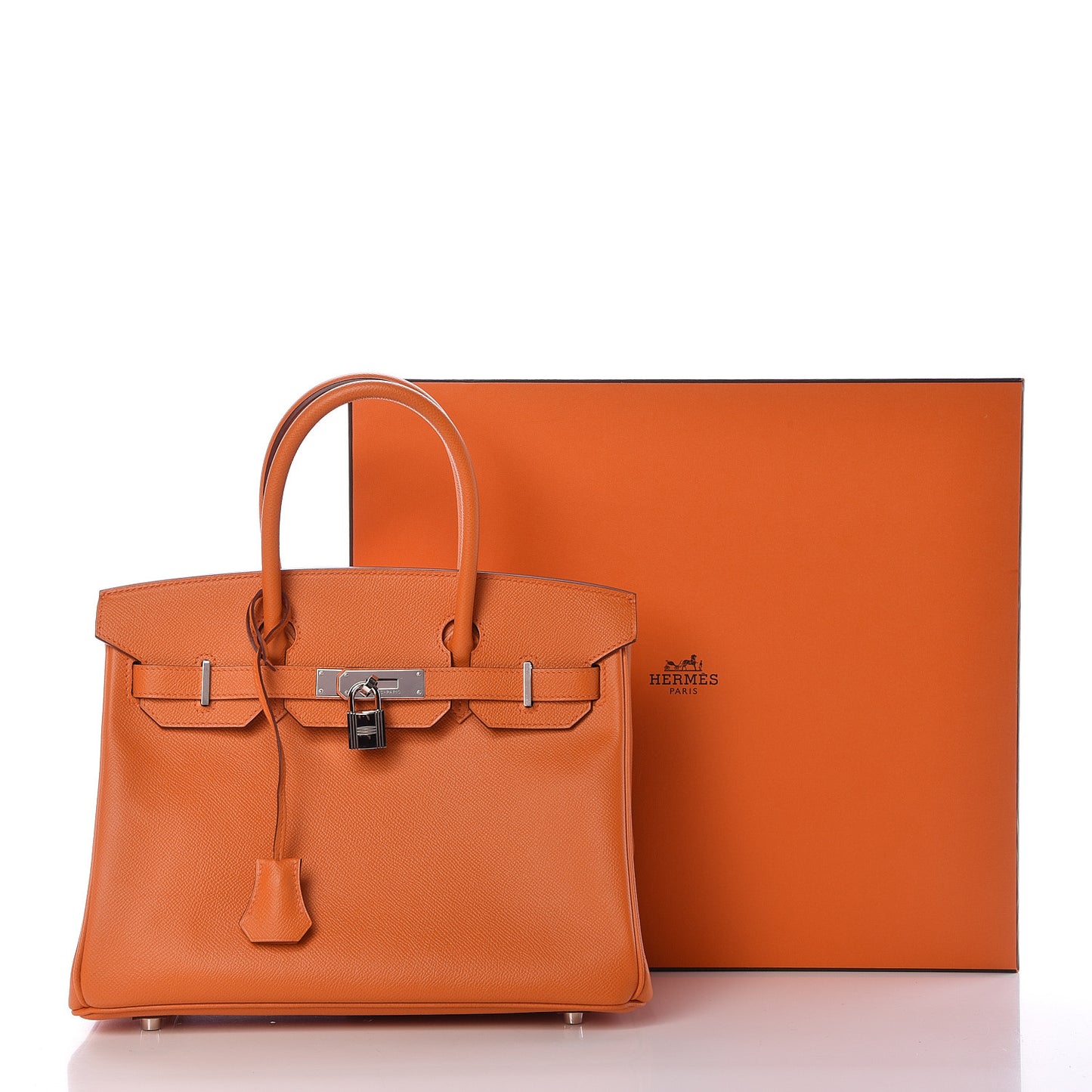 Epsom Birkin 30 Orange