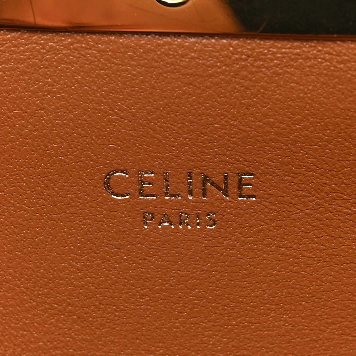 Canvas Calfskin Triomphe Shoulder Bag Tan